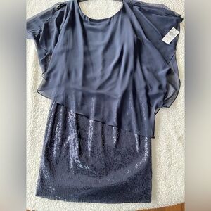 MSK Navy Blue Sequin Dress